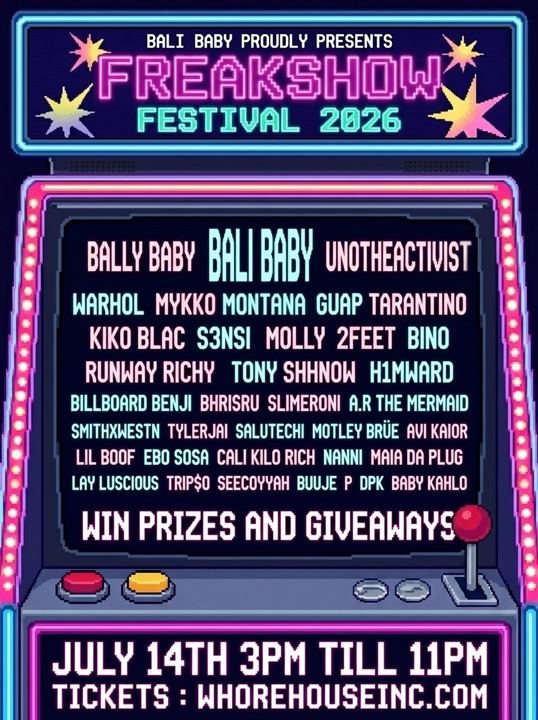 Freakshow Festival 2026 flyer